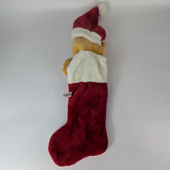 Classic Winnie the Pooh Christmas Stocking 3D Vintage 70s/80s Walt Disney World - Picture 7 of 16